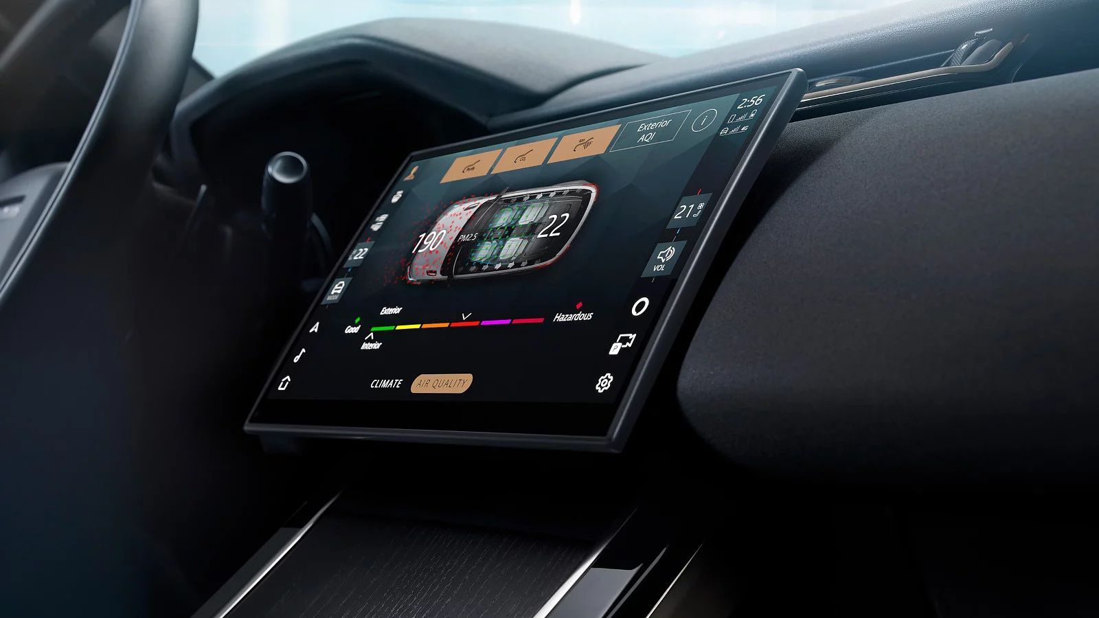 Hệ thống lọc ion không khí và kiểm soát chất lượng cabin PM2.5 trên xe Range Rover Velar