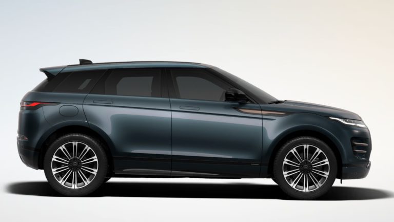 Tùy chọn màu sơn ngoại thất xanh Tribeca Blue xe Range Rover Evoque 2026