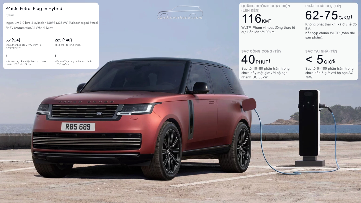 Động cơ P460e Petrol Plug-in Hybrid trên xe Range Rover Autobiography và SV